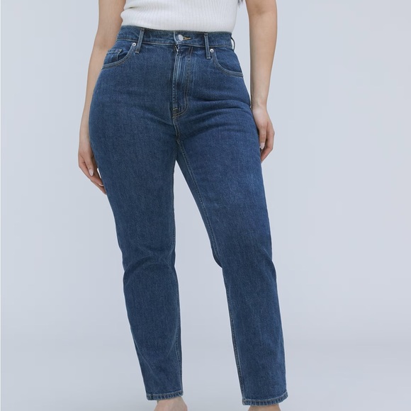 Everlane The Curvy Cheeky Jean in Washed Midnight - Picture 1 of 5
